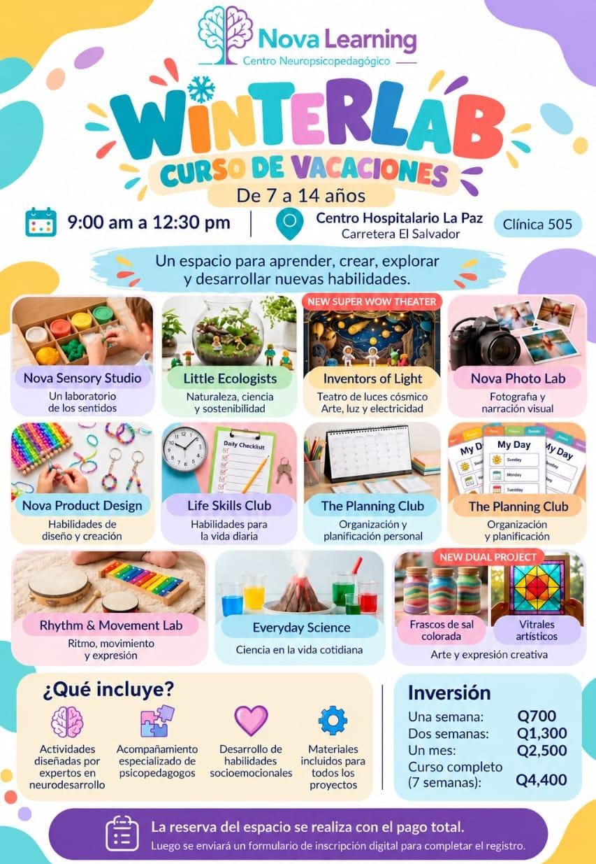 WinterLab Curso de Vacaciones Nova Learning